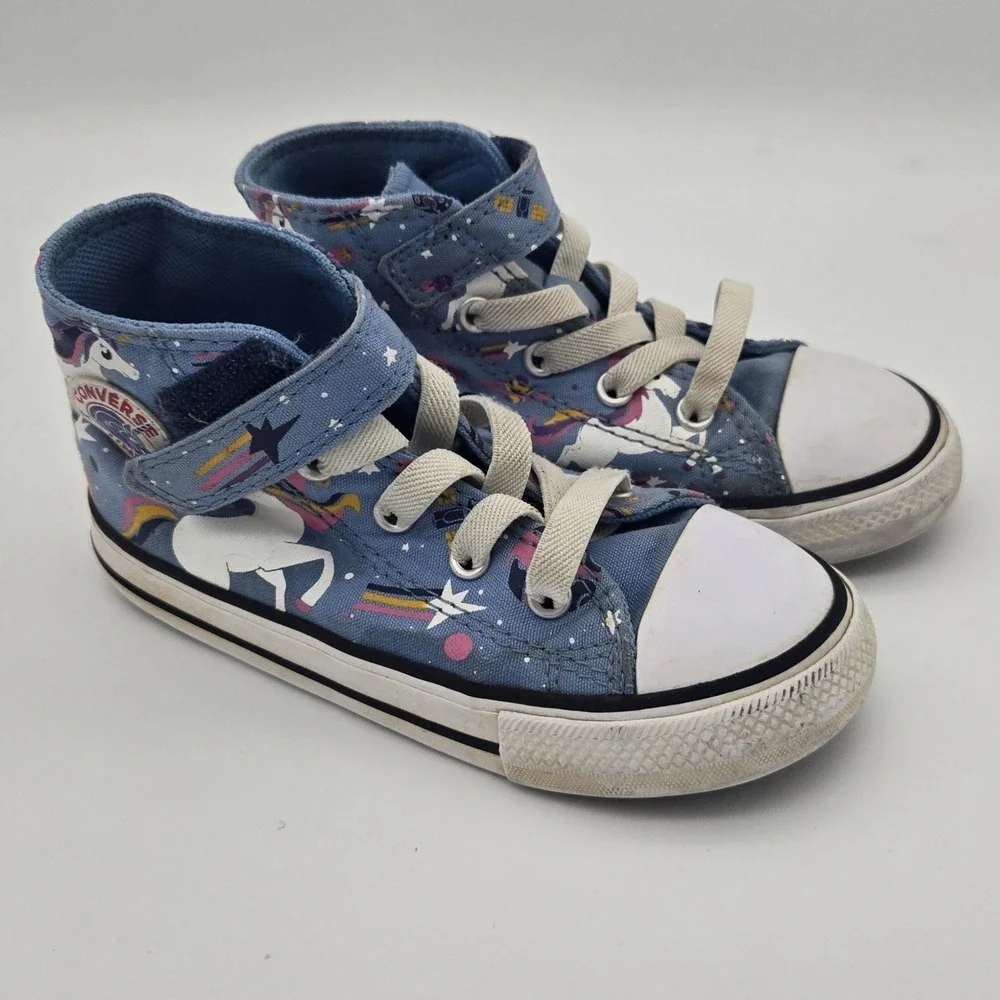 Converse Chuck Taylor All Star Unicons Blue Unicorn High Top Shoes Little Kid 9